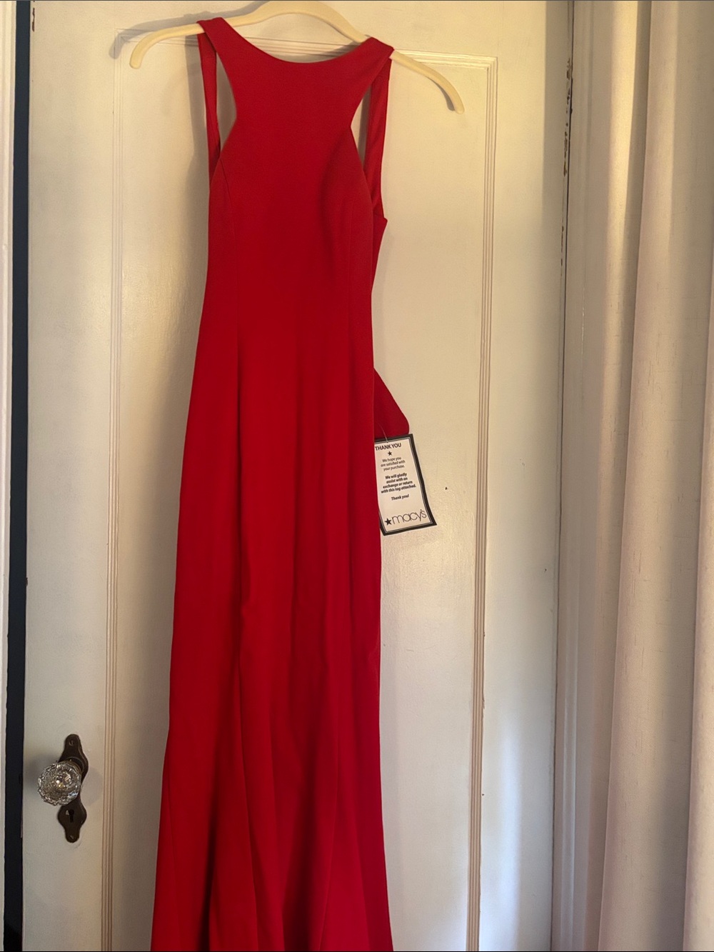 Xscape Red Sleeveless Maxi Dress